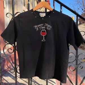 vintage mommy needs a time out satire top